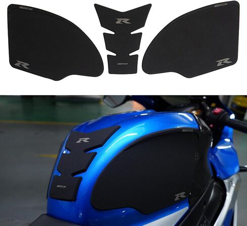 NIGHT CAT Motorcycle Tank Pad,Compatible with GSXR 1000 2006-2017,Fuel tank sticker fishbone sticker anti-skid sticker fuel tank protection sticker,Tank side traction pad(Fishbone sticker) in Saudi Arabia