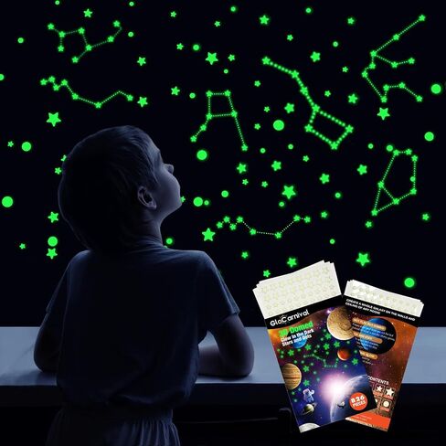 Realistic Tiny 3D Domed Glow in The Dark Stars, 826pcs Glow Dots and Stars, Adhesive Glow Stars for Kids Bedroom,Luminous Stars Stickers Create a Realistic Starry Sky,Room Decor,Wall Stickers in Saudi Arabia