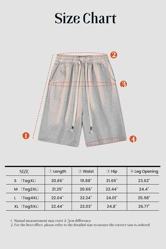 Pursky Men's Shorts Casual Elastic Waist Shorts Flat Front Short Athletic Pants with Pockets in Saudi Arabia