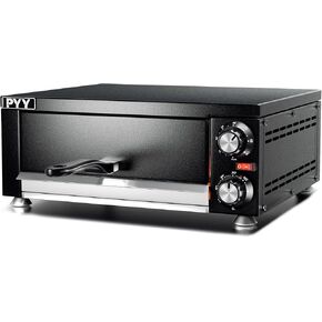 PYY Pizza Oven Indoor Electric Pizza Oven Countertop Commercial Pizza Oven with Crumb Tray Stainless Steel Pizza Maker Machine for Home