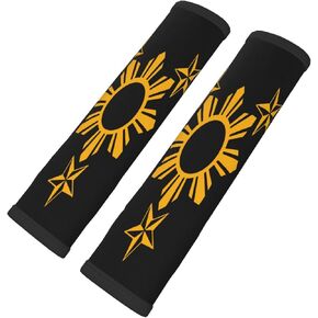 Filipino Philippines Flag 2 PCS Car Seat Belt Pad Cover for Adults, Suitable for Car Seat Belt Backpack Shoulder Bag