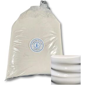 Penguin Pottery - Glossy Opaque White Glaze (5 Lbs Dry) - Opaque Series - Mid Fire Glaze Cone 5-6 - Ceramic Glaze Pottery (5 lbs | 2.3 kg)