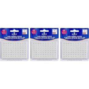 DMC 6103 Floss Number Stickers, 630-Stickers (3 Pack)
