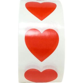 Yellow Heart Stickers Valentine's Day Crafting Scrapbooking 0.75 Inch 500 Adhesive Stickers