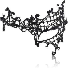 Masquerade Mask for Women Lace Mask Half Mask Face Mask Black Eye Mask Halloween Carnival Mardi Gras Costume Party Proms Cosplay Masquerade Ball Dresses