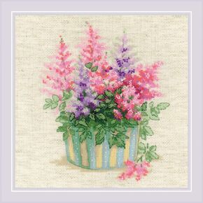 RIOLIS Counted Cross Stitch Kit 15.75"X15.75"-Lilac Blossoms (10 Count) -R2030