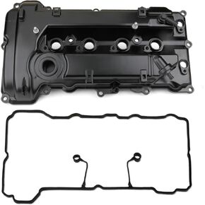 Upgread Aluminimun Engine Valve Cover Compatible with 2017-2023 Hyundai Elantra Kona Veloster Kia Forte Seltos Soul 2.0L Replace 224102E700