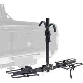 Young 4-Bike Rack Hitch Mount Platform Style Carrier for Cars Trucks SUVs Minivans with 2" Hitch Receiver, 4 Bikes X 40 lbs (160 lbs Total) Load Capacity