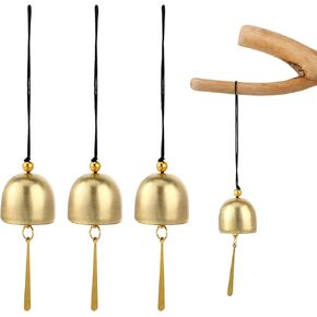 3 عبوات من أجراس التعليق الصغيرة المطلية بالذهب وأجراس الديكور لمقبض الباب، وأجراس خيمة التخييم، وأجراس جلجل صغيرة لأصحاب المتاجر لفتح الباب، وجرس معلق معلق in Kuwait