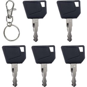 JEENDA Ignition Keys 14607 701 45501 for JCB 3CX Bomag Dynapac Terex Vibromax NH Ford Moxy Wacker Neuson Hamm Mini Excavator Bomag Cat New Holland 701 45501 (10)
