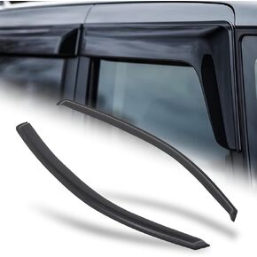 M-AUTO Window Visors Rain Guards Shields Compatible with 05-10 Pontiac G5, 05-10 Chevy Cobalt 2-Door, Tape-On, 2 PCs