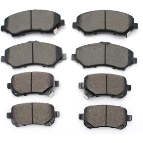 8pcs Brake Pads Compatible with 2008-2012 Chrysler Town & Country,2008-2012 Dodge Grand Caravan,2009-2013 Dodge Journey,2012 Ram C/V,2009-2012 Volkswagen Routan