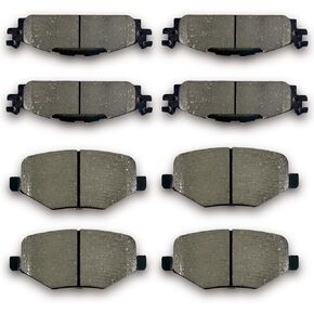 Ceramic Front Rear Brake Pads Compatible with 2011-2019 Ford Exploer (base model ONLY), 2009-2019 Ford Flex,2010-2019 Ford Taurus, 2009-2012 Lincoln MKS,2010-2019 Lincoln MKT