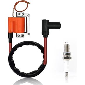 Ignition Coil Spark Plug For Yamaha 2 cycle gas G1 Golf Cart 1979-1989 8H4-82310-20-00