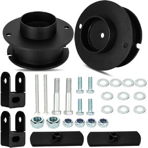 2" Front Leveling Lift Kit Compatible with 2014-2020 Ram 2500 4WD, 2013-2020 Ram 3500 4WD, Susension Lift Spring Strut Spacers With Shock Relocation Brackets Raised by 2 inch