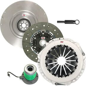 ClutchMaxPRO Heavy Duty OEM Clutch Kit with Flywheel with Slave Cylinder Compatible with 2005 2006 2007 2008 2009 2010 Ford Mustang 4.0L SOHC 6cyl (CP07193HDWS-FW167749-CK) in Kuwait