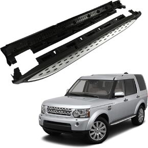 لوح الجري SCITOO Nerf Bar ذو خطوة جانبية مناسب لـ 2005-2009 لسيارة Land Rover LR3 Crew Cab، 2010-2016 لسيارة Land Rover LR4 Crew Cab بلاستيك 80% سبائك ألومنيوم 20% Rock Slides