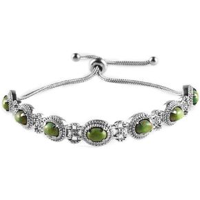 Gemstone Bolo Bracelet for Women Jewelry Stainless Steel Jewelry Gifts for Women Boho Western Christmas Gifts