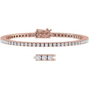 2.75 to 3 1/0 Carat Diamond Tennis Bracelet in 10K Gold or 950 Platinum (5.5 to 8 inch)