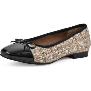 WHITE MOUNTAIN Women's Bocci Dressy Cap Toe Ballet Flat