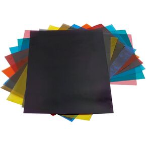 10 Colors Window Films Bundle Pack,Window Film Self Adhesive Glass Home Decoration Colorful Transparent