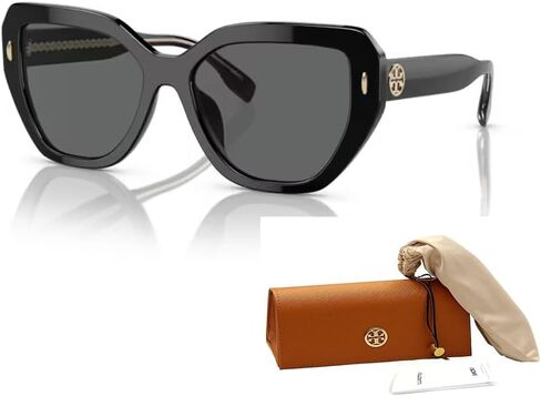 نظارة شمسية Tory Burch TY7194U Cateye للنساء + حزمة مع مجموعة نظارات مجانية من Designer iWear in Saudi Arabia