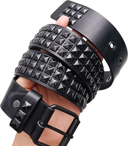 Studded Belt Punk Belt Y2K Goth Rivet Belts For Women Unisex Christmas Gift in Saudi Arabia
