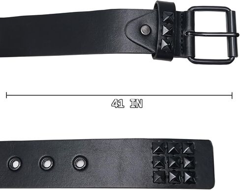 Studded Belt Punk Belt Y2K Goth Rivet Belts For Women Unisex Christmas Gift in Saudi Arabia