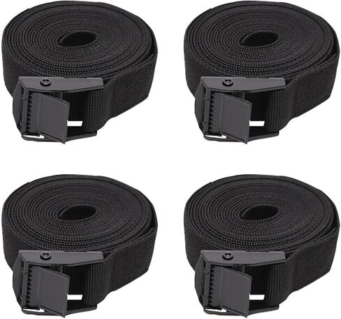 Car Tie Down Straps, 9.8' x 1" Adjustable Lashing Straps, Heavy Duty Cam Buckle Tie Down Cinch Straps, Secure Buckle Straps for Cargo Luggage Trailer Motorcycle Truck SUV (3M-4PCS) in Saudi Arabia