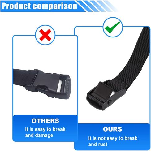 Car Tie Down Straps, 9.8' x 1" Adjustable Lashing Straps, Heavy Duty Cam Buckle Tie Down Cinch Straps, Secure Buckle Straps for Cargo Luggage Trailer Motorcycle Truck SUV (3M-4PCS) in Saudi Arabia