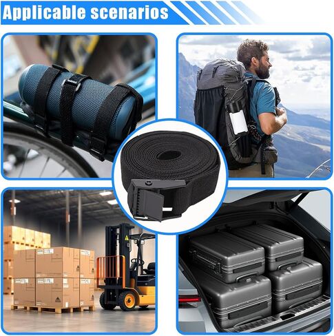 Car Tie Down Straps, 9.8' x 1" Adjustable Lashing Straps, Heavy Duty Cam Buckle Tie Down Cinch Straps, Secure Buckle Straps for Cargo Luggage Trailer Motorcycle Truck SUV (3M-4PCS) in Saudi Arabia