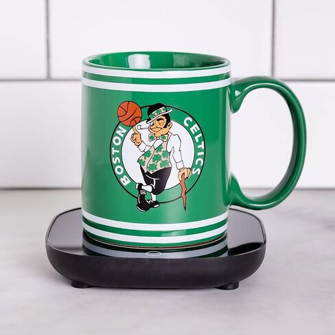 Uncanny Brands NBA Philadelphia 76ers Logo Mug Warmer with Mug – Keeps Your Favorite Beverage Warm - Auto Shut On/Off in Kuwait