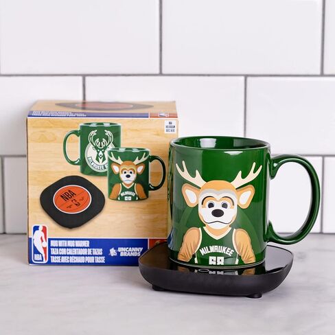 Uncanny Brands NBA Philadelphia 76ers Logo Mug Warmer with Mug – Keeps Your Favorite Beverage Warm - Auto Shut On/Off in Saudi Arabia