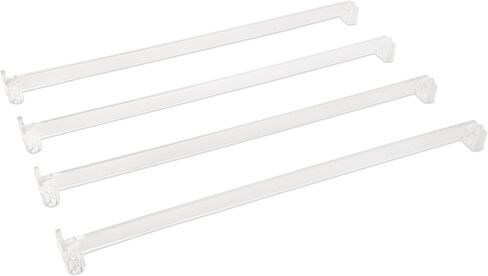 أدوات دفع بلاط ماجونج الأمريكية - مجموعة مكونة من 4 قطع، ملحقات ماجونج الأمريكية، 45.72 سم، أدوات دفع بلاط ماجونج من الأكريليك الشفاف in Kuwait