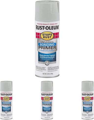 Rust-Oleum 330491-6PK Stops Rust Universal Bonding Primer، 12 أونصة، رمادي، 6 عبوات in Saudi Arabia