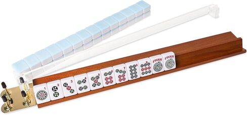 أدوات دفع بلاط ماجونج الأمريكية - مجموعة مكونة من 4 قطع، ملحقات ماجونج الأمريكية، 45.72 سم، أدوات دفع بلاط ماجونج من الأكريليك الشفاف in Kuwait