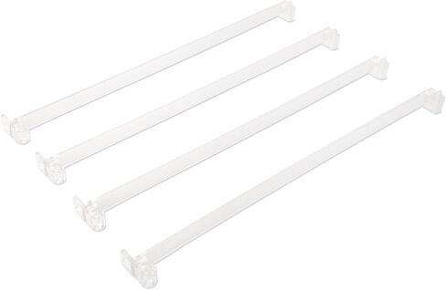 أدوات دفع بلاط ماجونج الأمريكية - مجموعة مكونة من 4 قطع، ملحقات ماجونج الأمريكية، 45.72 سم، أدوات دفع بلاط ماجونج من الأكريليك الشفاف in Kuwait