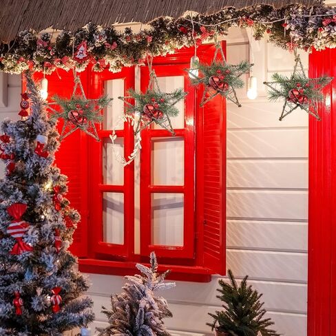 Christmas Mistletoe Bells, 5-inch Two-Piece Christmas Decorative Bells, Decorative Hanging Ornaments, and Festive red Christmas Bells for Front Decoration. in Saudi Arabia