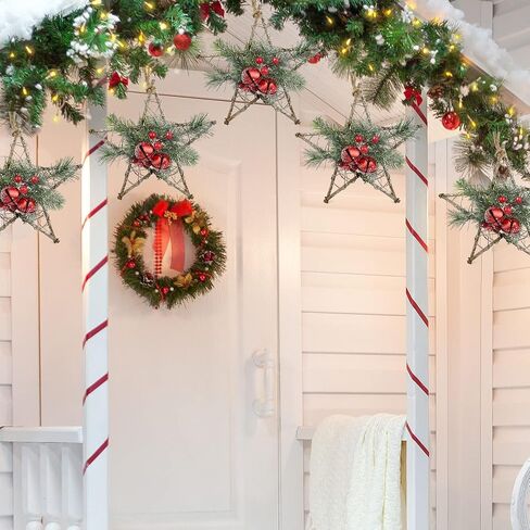 Christmas Mistletoe Bells, 5-inch Two-Piece Christmas Decorative Bells, Decorative Hanging Ornaments, and Festive red Christmas Bells for Front Decoration. in Saudi Arabia