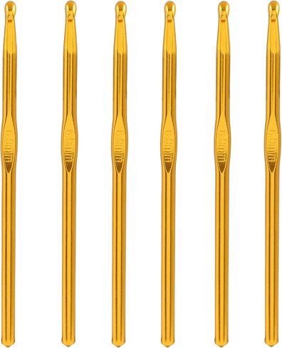 Cionyce 6 Pack Aluminum Crochet Hook 4mm US Size G (Size 6) Crochet Needle for DIY Craft Yarn Knitting Needles in Kuwait