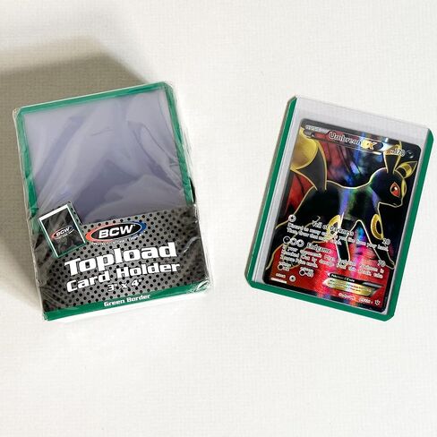 BCW 1-TLCH-BK 3 X 4 Topload Card Holder Black Border in Saudi Arabia