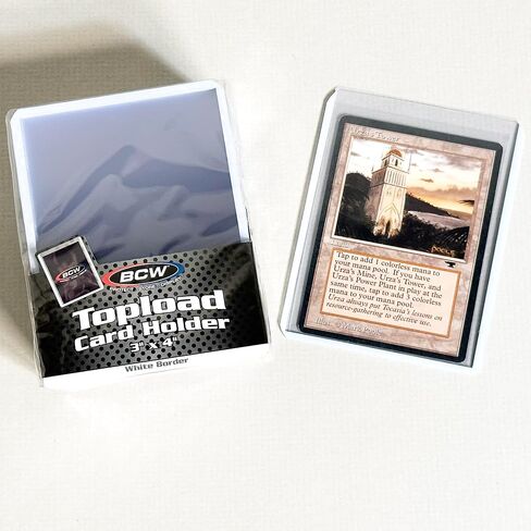 BCW 1-TLCH-BK 3 X 4 Topload Card Holder Black Border in Saudi Arabia