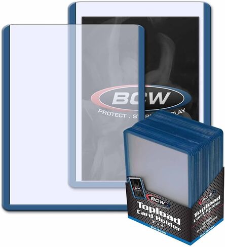 BCW 1-TLCH-BK 3 X 4 Topload Card Holder Black Border in Saudi Arabia
