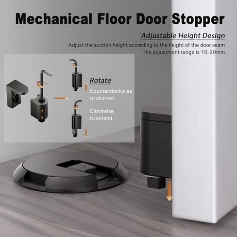 سدادة باب أرضية ميكانيكية، 2024 ترقية توقف باب أرضي صامت ميكانيكي خالٍ من اللكم، سدادة باب مغناطيسية، إيقاف باب أرضي مغناطيسي صامت قابل للتعديل لمرآب المنزل والمكتب in Kuwait