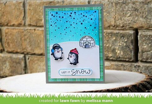 Lawn Fawn Clear Stamp & Die Set - Snow Cool LF1226 & LF1227 in Saudi Arabia