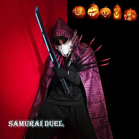 أصابع مفصلية للهالوين مع أظافر وقفازات تمديد، ترقية هيكل عظمي ثلاثي الأبعاد للأيدي المخالب ملحقات أصابع مفصلية للحفلات التنكرية، زينة مرنة لمعدات الهالوين تناسب معظم أحجام الأصابع - أسود in Kuwait