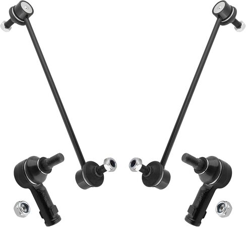 BOXI (Set of 4) Front Outer Tie Rod End + Sway Bar Links Fit for Mitsubishi Lancer 2008 2009 2010 2011 2012 2013 2014 2015 2016 2017 / Outlander 2007-2019 / Outlander Sport 2011-2019 | ES800471 K80258 in Saudi Arabia
