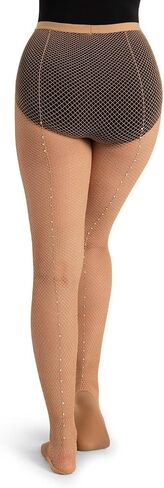 Capezio Womens Professional Rhinestone Fishnet Tight in Kuwait