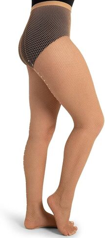 Capezio Womens Professional Rhinestone Fishnet Tight in Kuwait