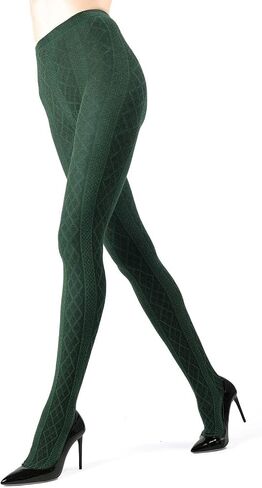 MeMoi Juneau Diamonds Cotton Blend Sweater Tights Rosin Heather Large/X-Large in Saudi Arabia